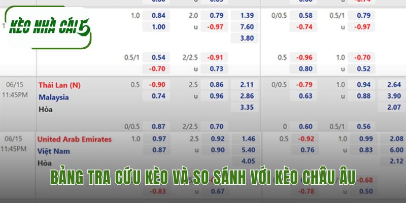Bảng tra cứu tổng hợp cách đọc kèo bóng đá châu Á nhanh chóng